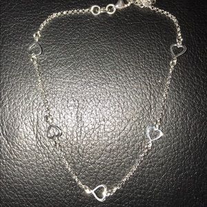 Sterling Silver Anklet and Earrings